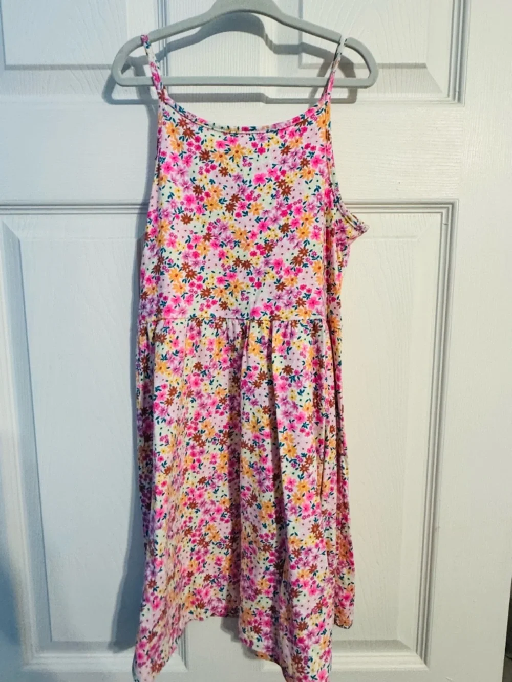 jumping beans Pink Floral Sundress with Spaghetti Straps